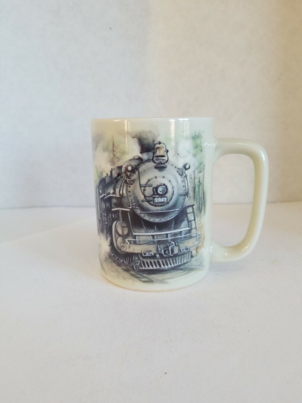 Vtg Otagiri Steam Engine Locomotive Train Ceramic Coffee/Tea Mug 8oz Japan